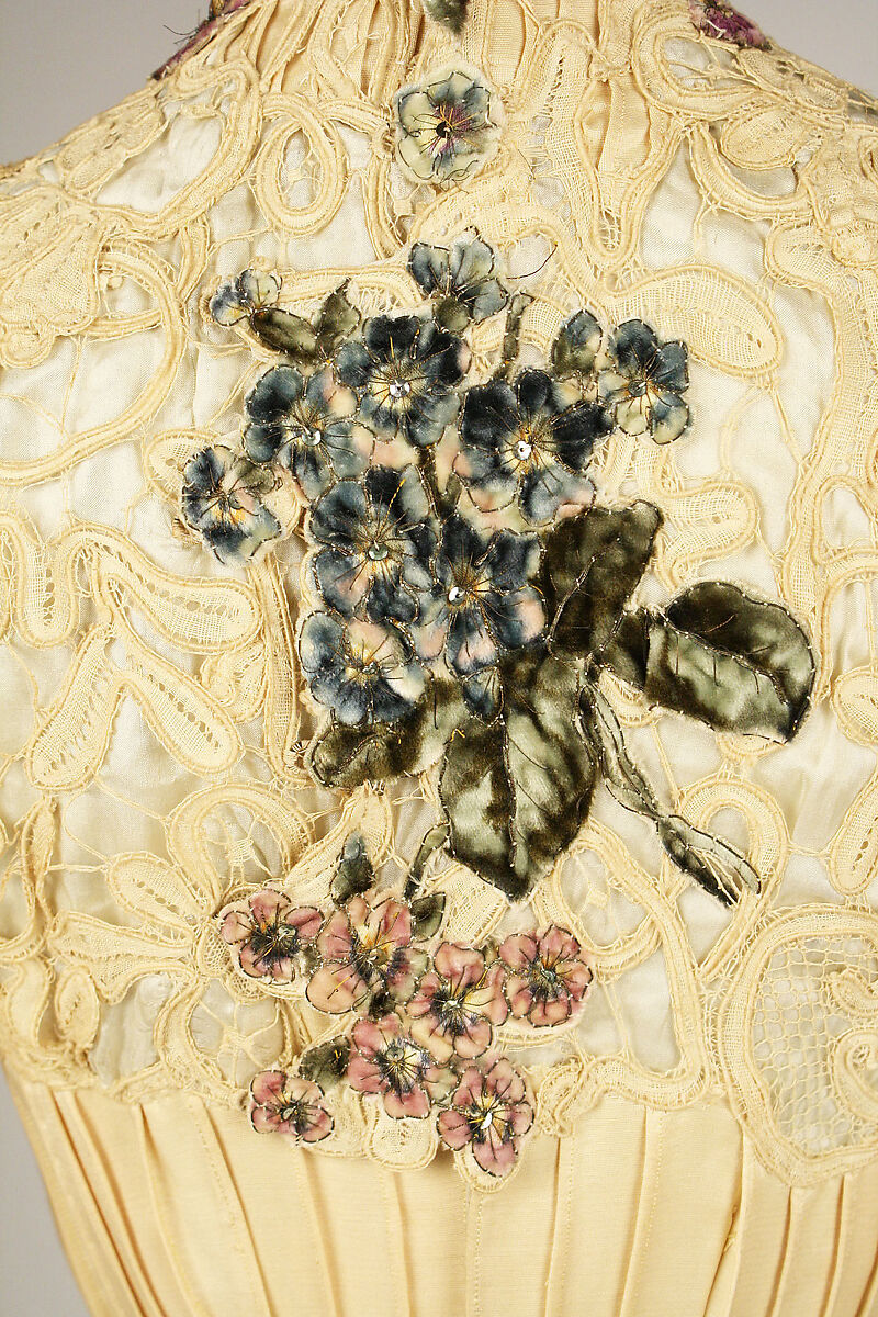 Dress, silk, American