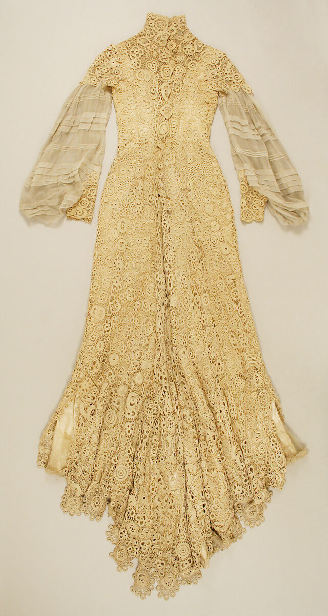 Dress, silk, American