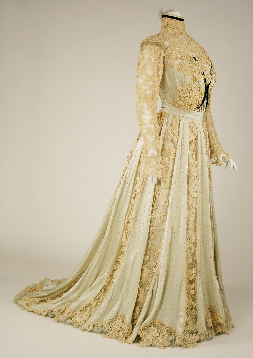 Dress, silk, American