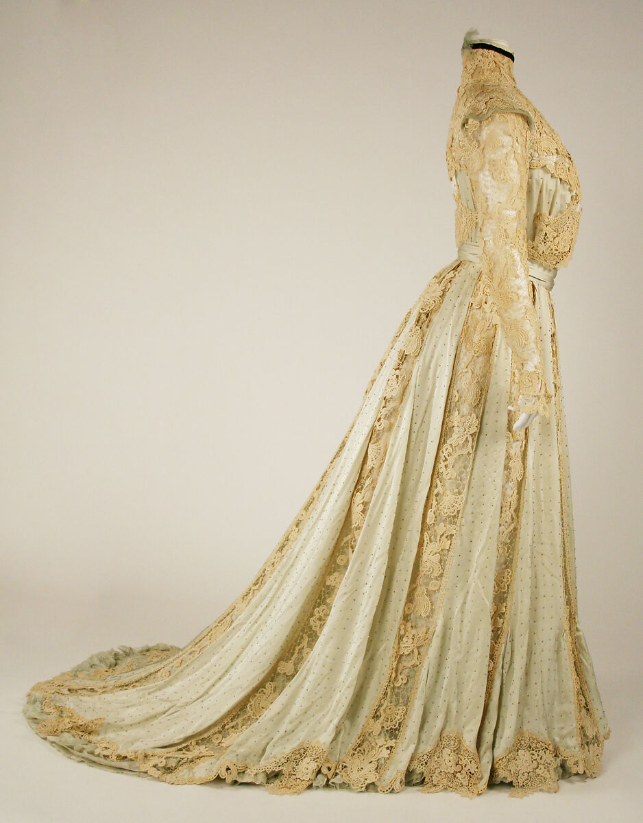 Dress, silk, American