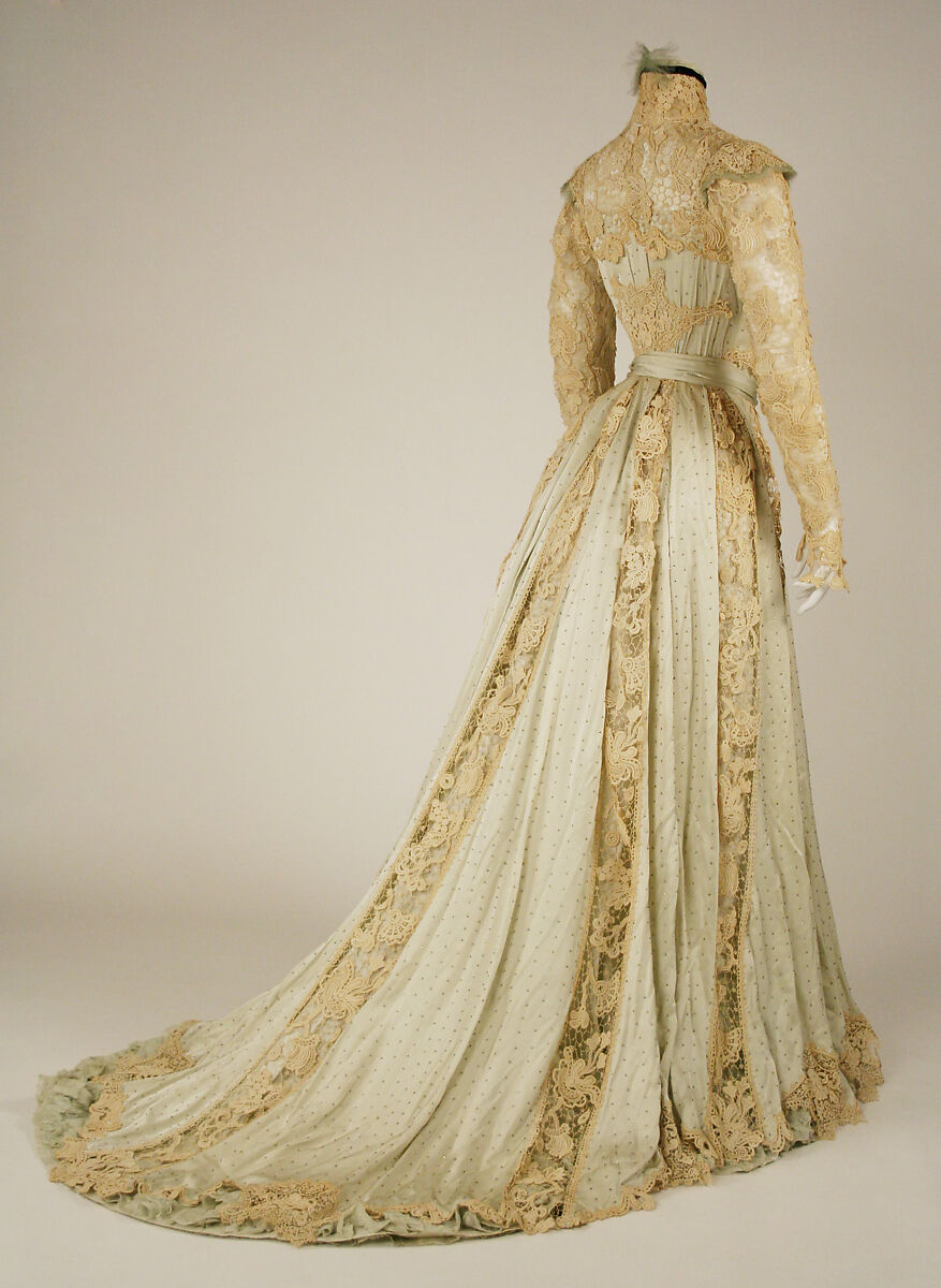 Dress, silk, American