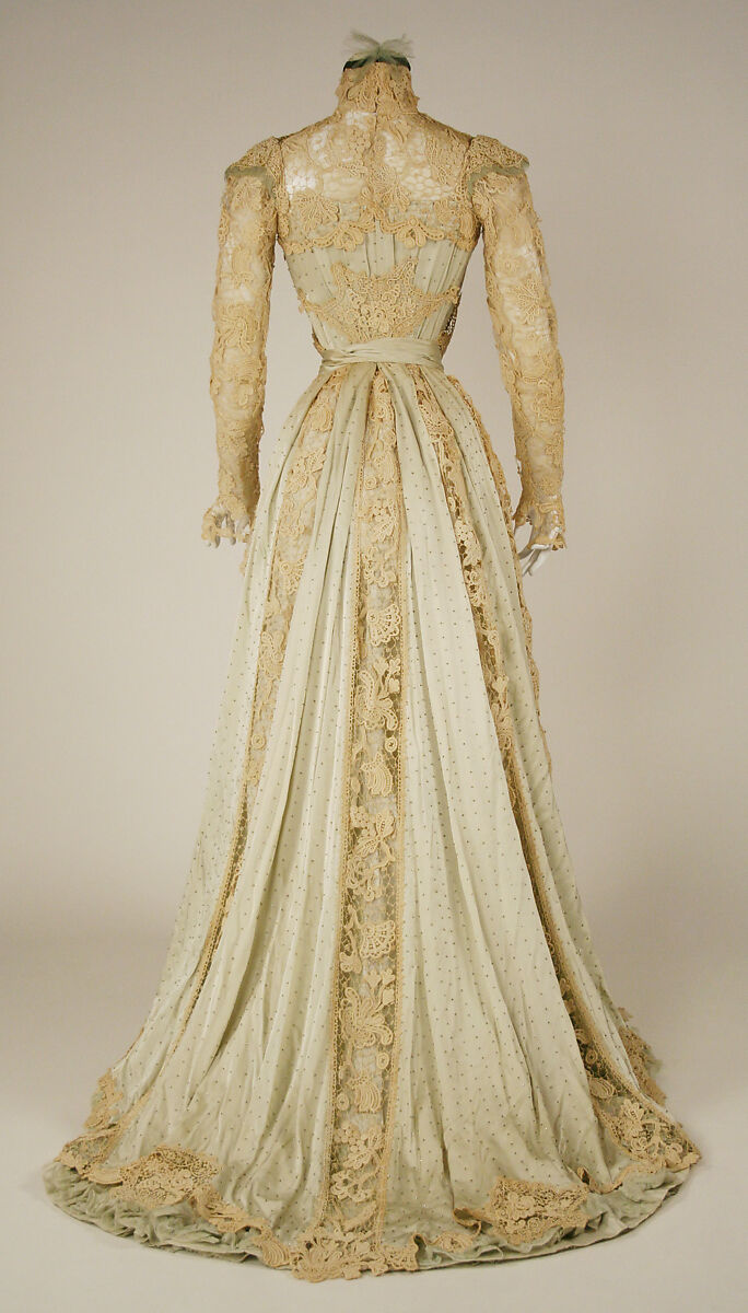 Dress, silk, American