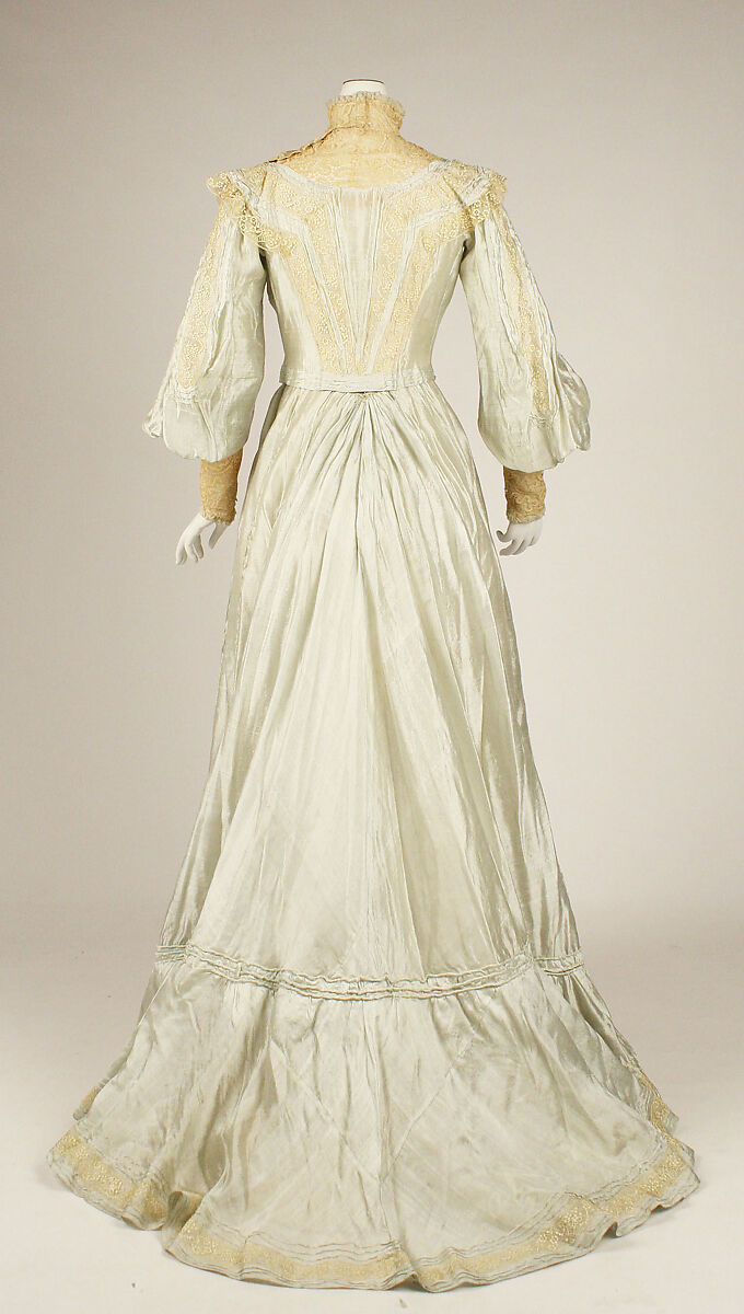 Dress, silk, American