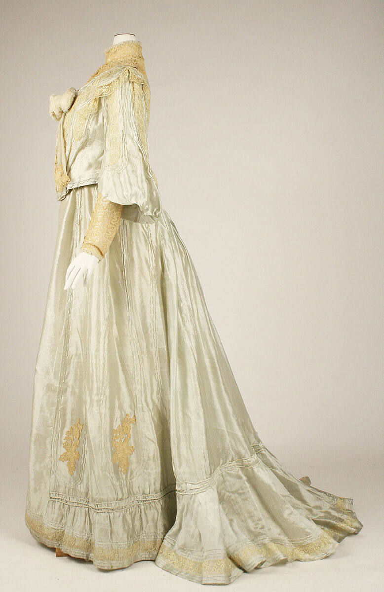 Dress, silk, American