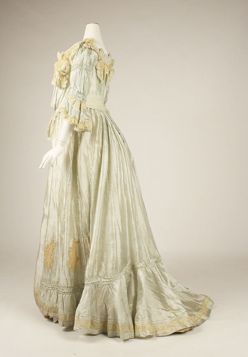 Dress, silk, American