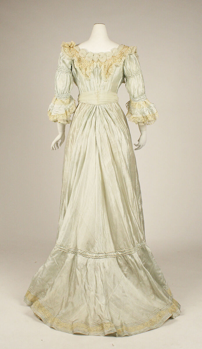 Dress, silk, American