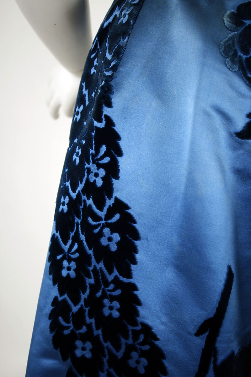 Evening dress, House of Worth (French, 1858–1956), silk, cotton, French