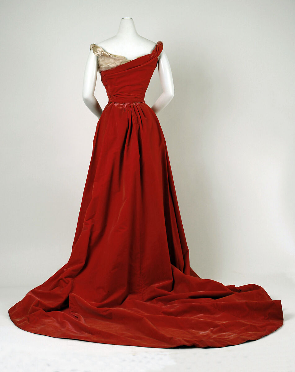 Ball gown, Attributed to House of Worth (French, 1858–1956), silk, French