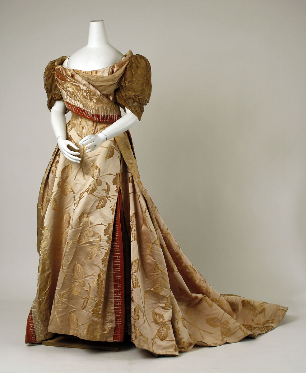 Evening dress, House of Worth (French, 1858–1956), [no medium available], French 