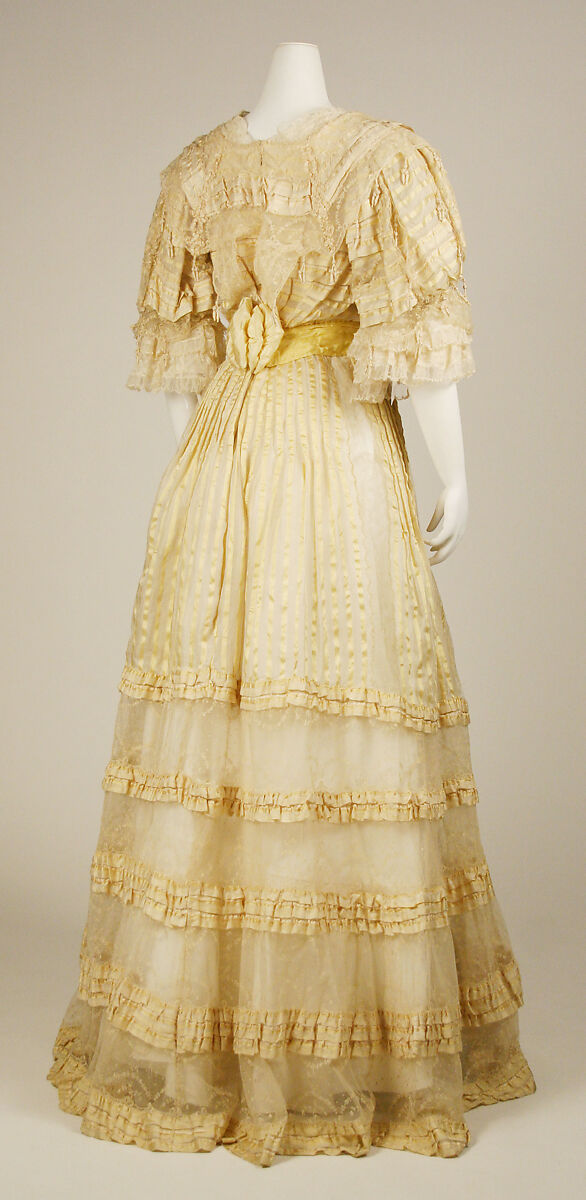 Evening dress, silk, Austrian
