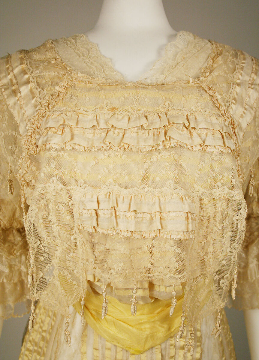 Evening dress, silk, Austrian