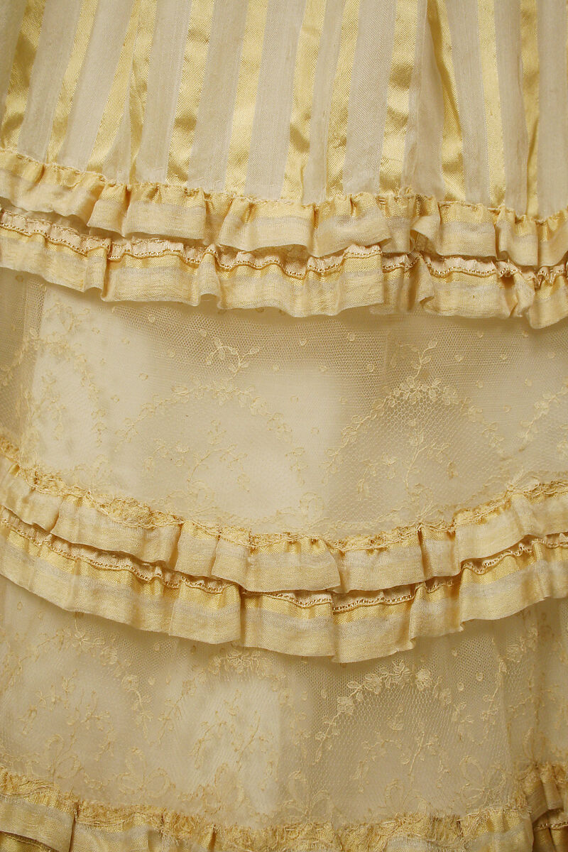 Evening dress, silk, Austrian