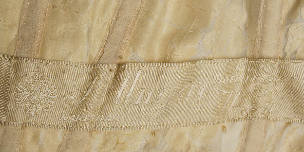 Evening dress, silk, Austrian