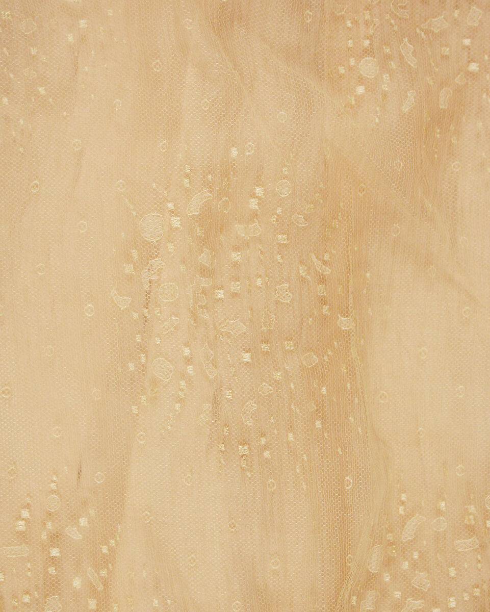 Evening dress, silk, cotton, French
