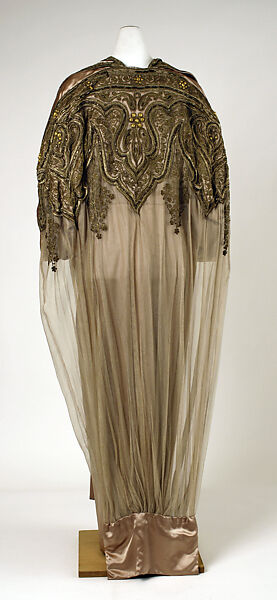 Evening coat, House of Worth (French, 1858–1956), silk, French