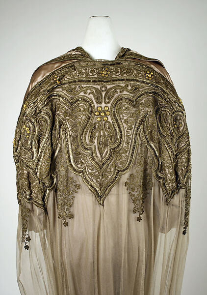 Evening coat, House of Worth (French, 1858–1956), silk, French