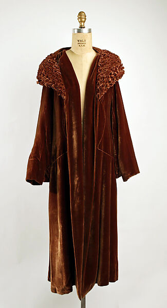 Coat, silk, French 