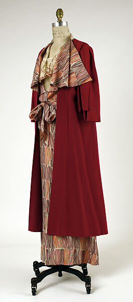 Ensemble, House of Worth (French, 1858–1956), wool, silk, metal, French