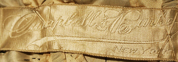 Evening dress, silk, metal, American