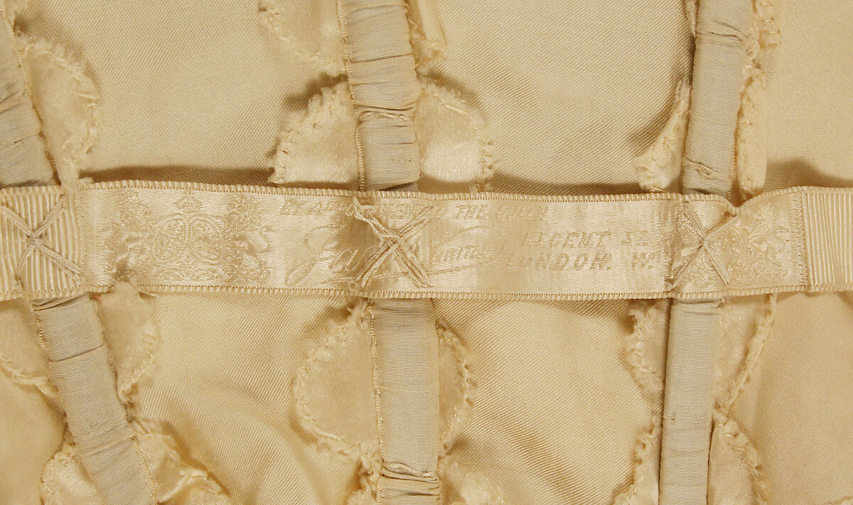 Dinner dress, Jay's Limited (British), silk, cotton, metal, British