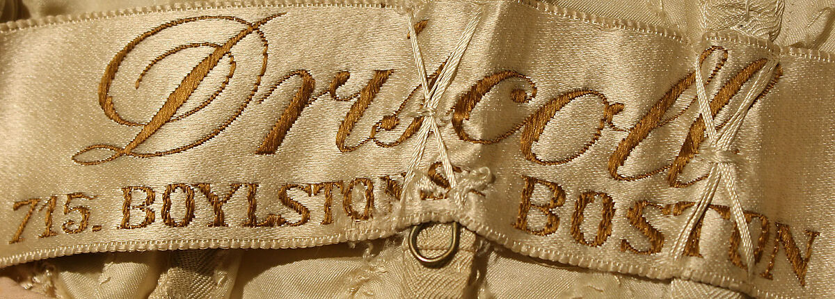 Ball gown, Driscoll (American, founded ca. 1864), silk, metallic thread, glass, American