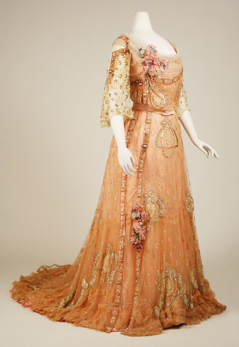 Ball gown, silk, French