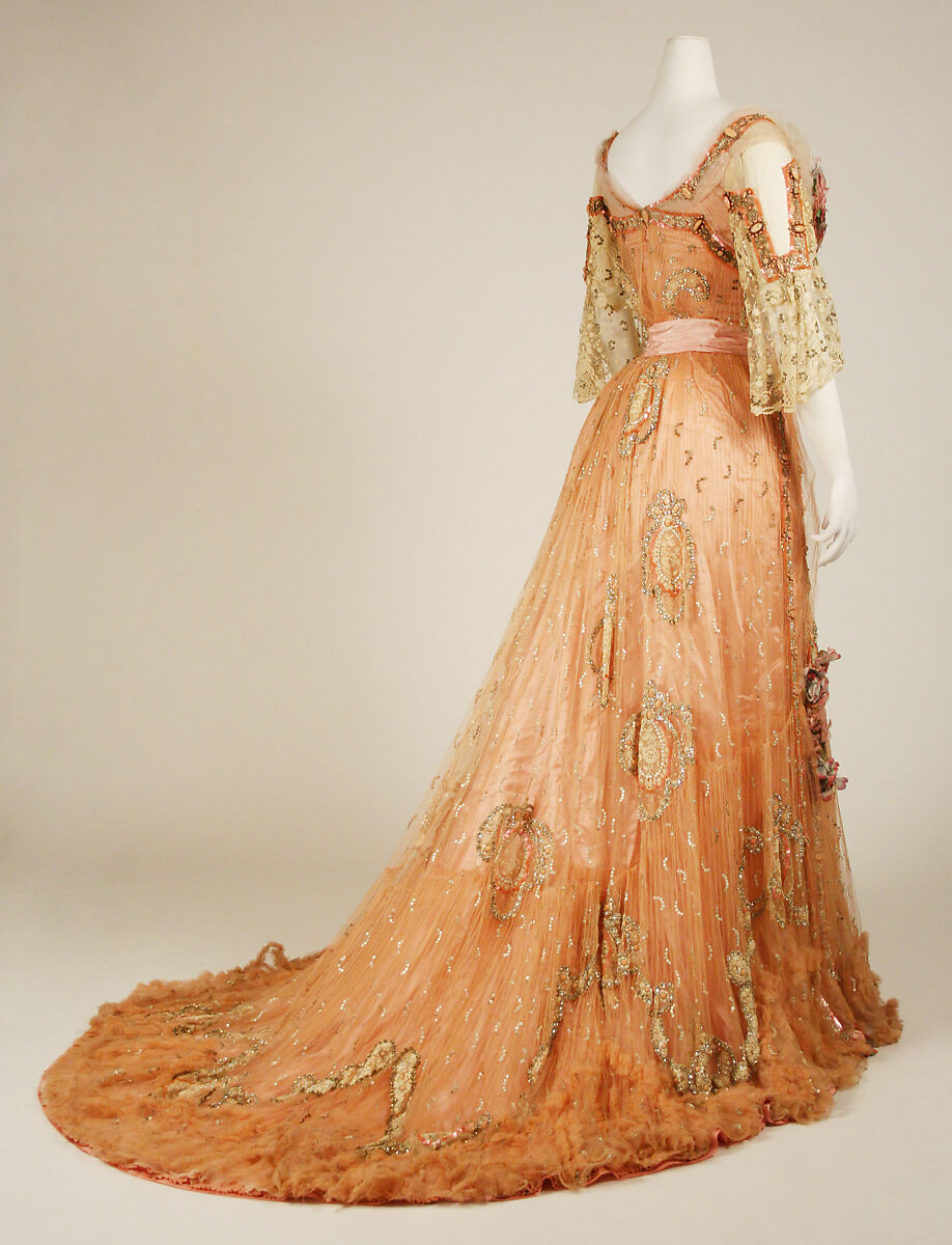 Ball gown, silk, French
