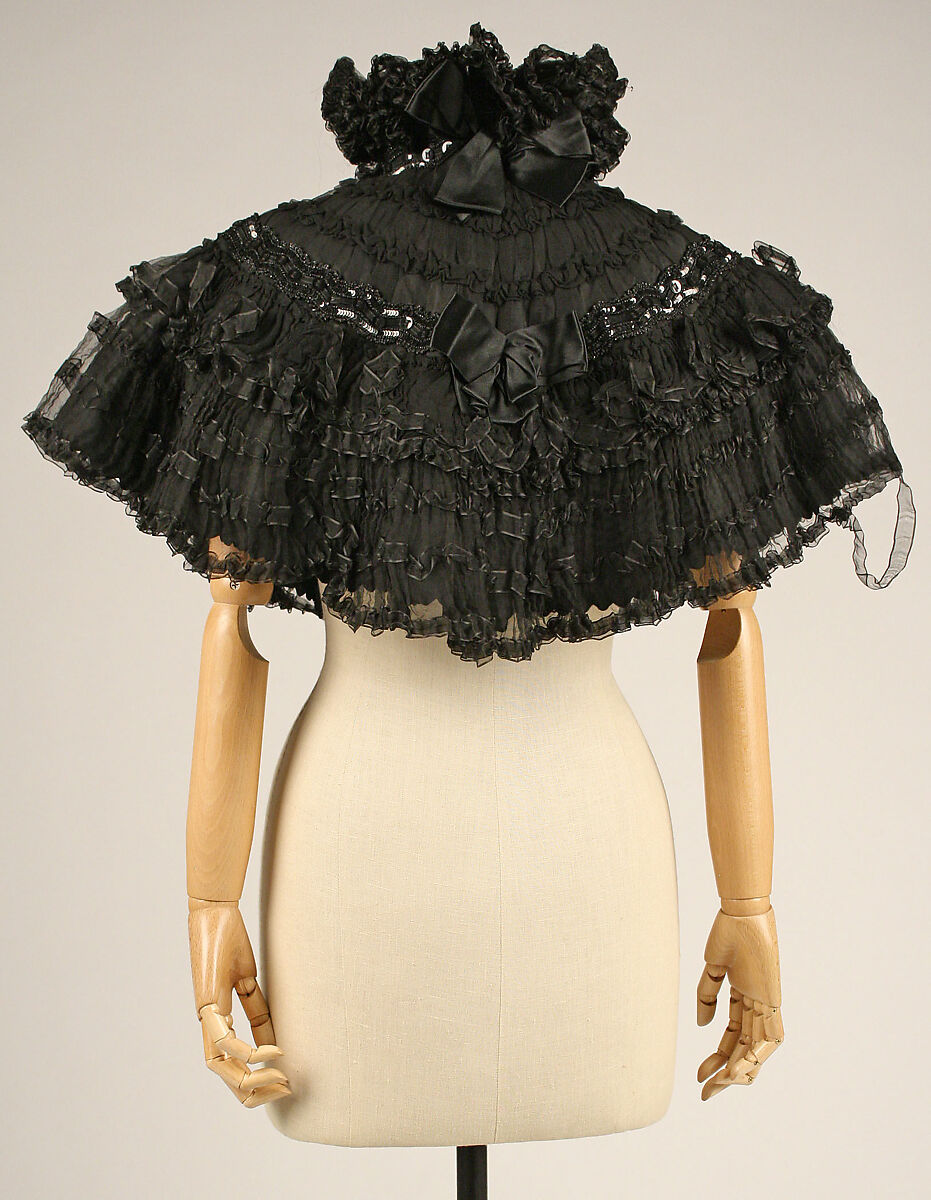 Cape, Au Bon Marché/Maison A. Boucicaut (French, founded ca. 1852), silk, French