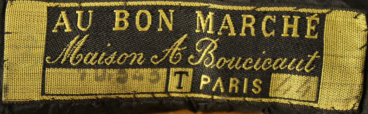 Cape, Au Bon Marché/Maison A. Boucicaut (French, founded ca. 1852), silk, French