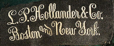 Cape, L.P. Hollander &amp; Co. (American), silk, beads, American