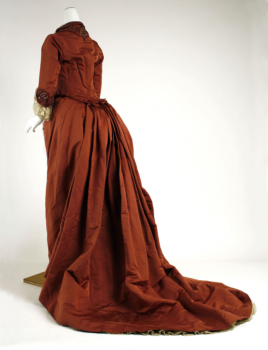 Dress, silk, glass, French