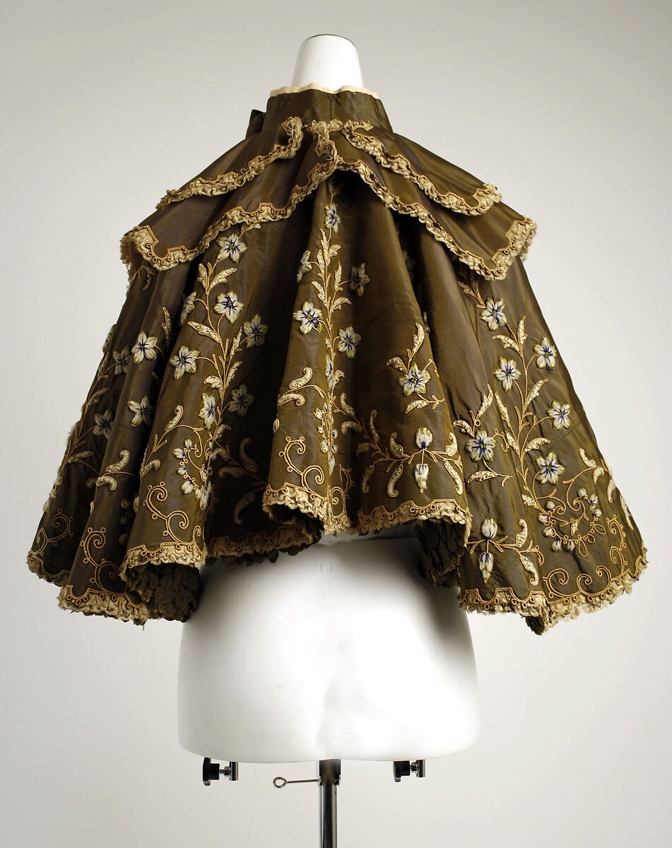 Opera cape, Beer (French, ca. 1890–1928), silk, wool, French