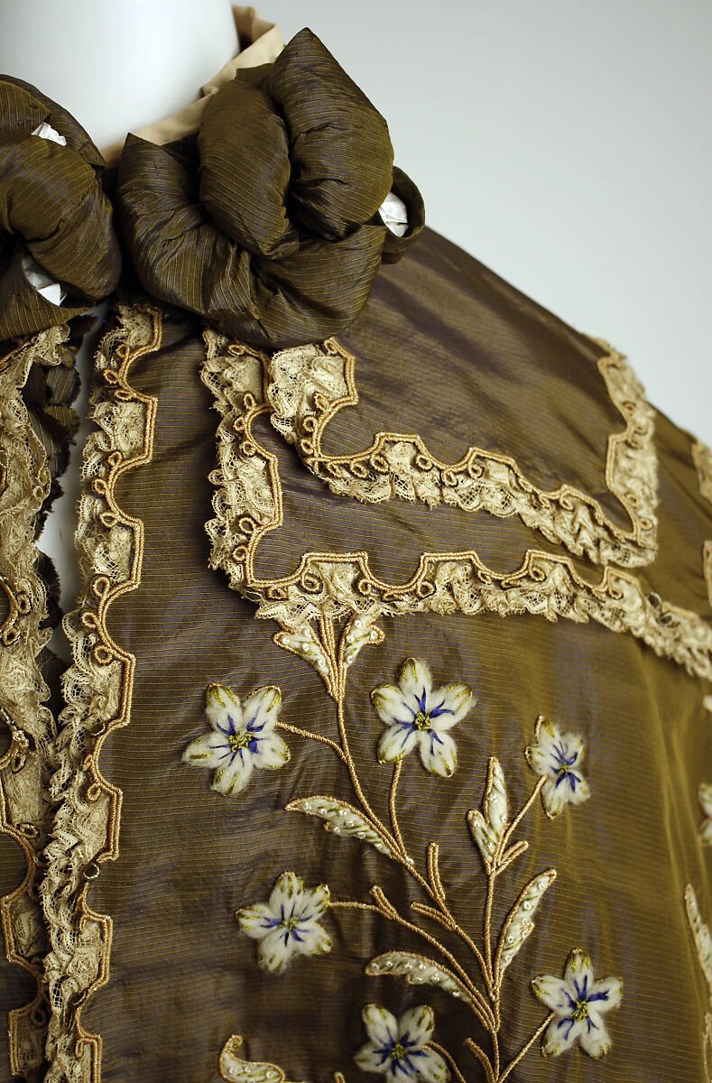 Opera cape, Beer (French, ca. 1890–1928), silk, wool, French