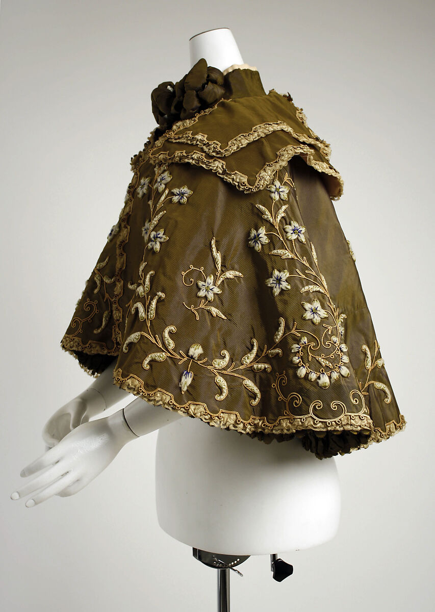 Opera cape, Beer (French, ca. 1890–1928), silk, wool, French