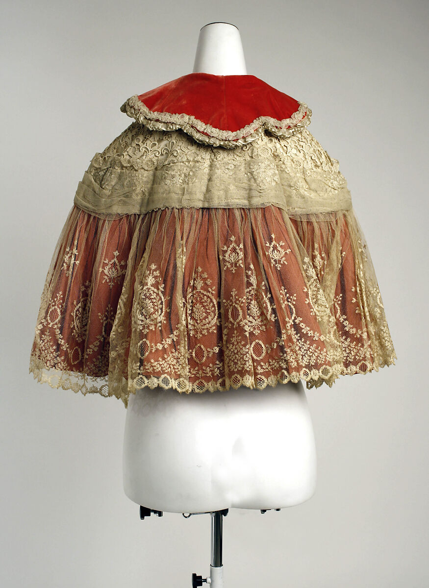 Cape, silk, cotton, French