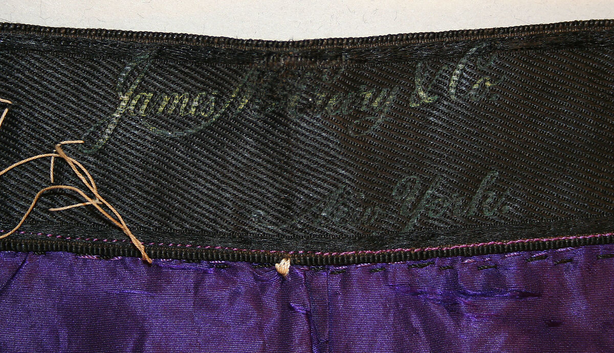 Suit, James McCreary and Co., N.Y. (American), wool, silk, metallic thread, American