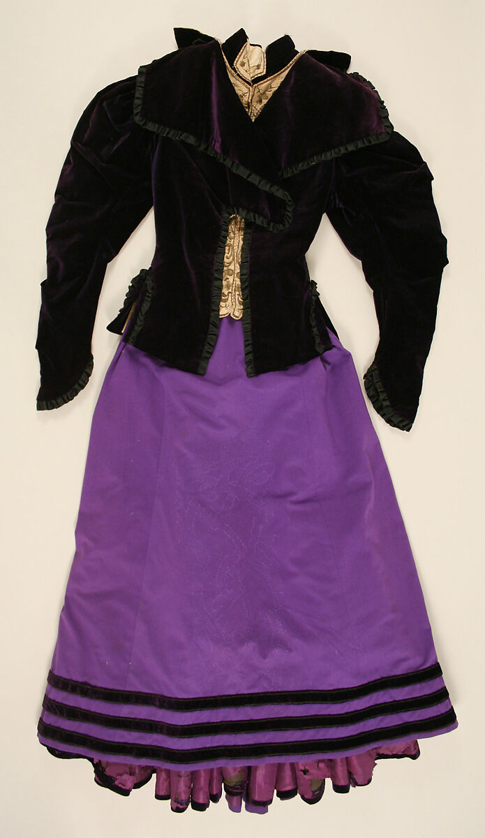 Suit, James McCreary and Co., N.Y. (American), wool, silk, metallic thread, American