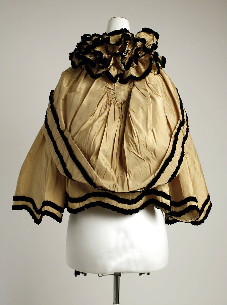 Evening cape, Caroline Reboux (French, active 1870–1956), silk, French