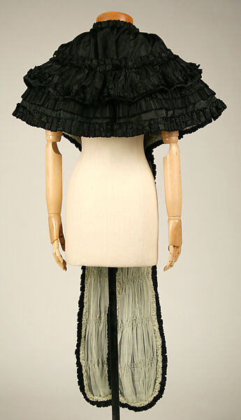 Hood, silk, American