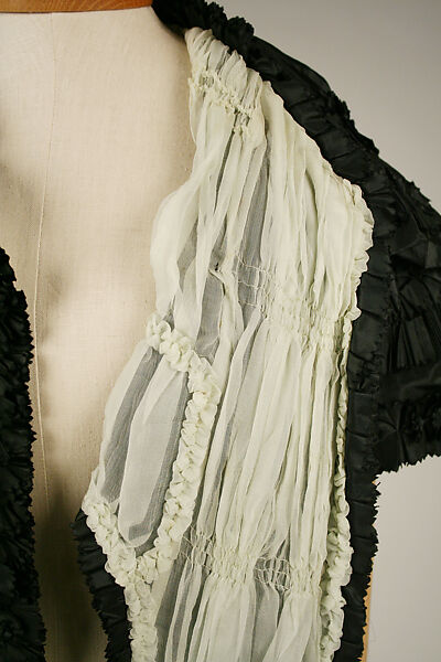 Hood, silk, American