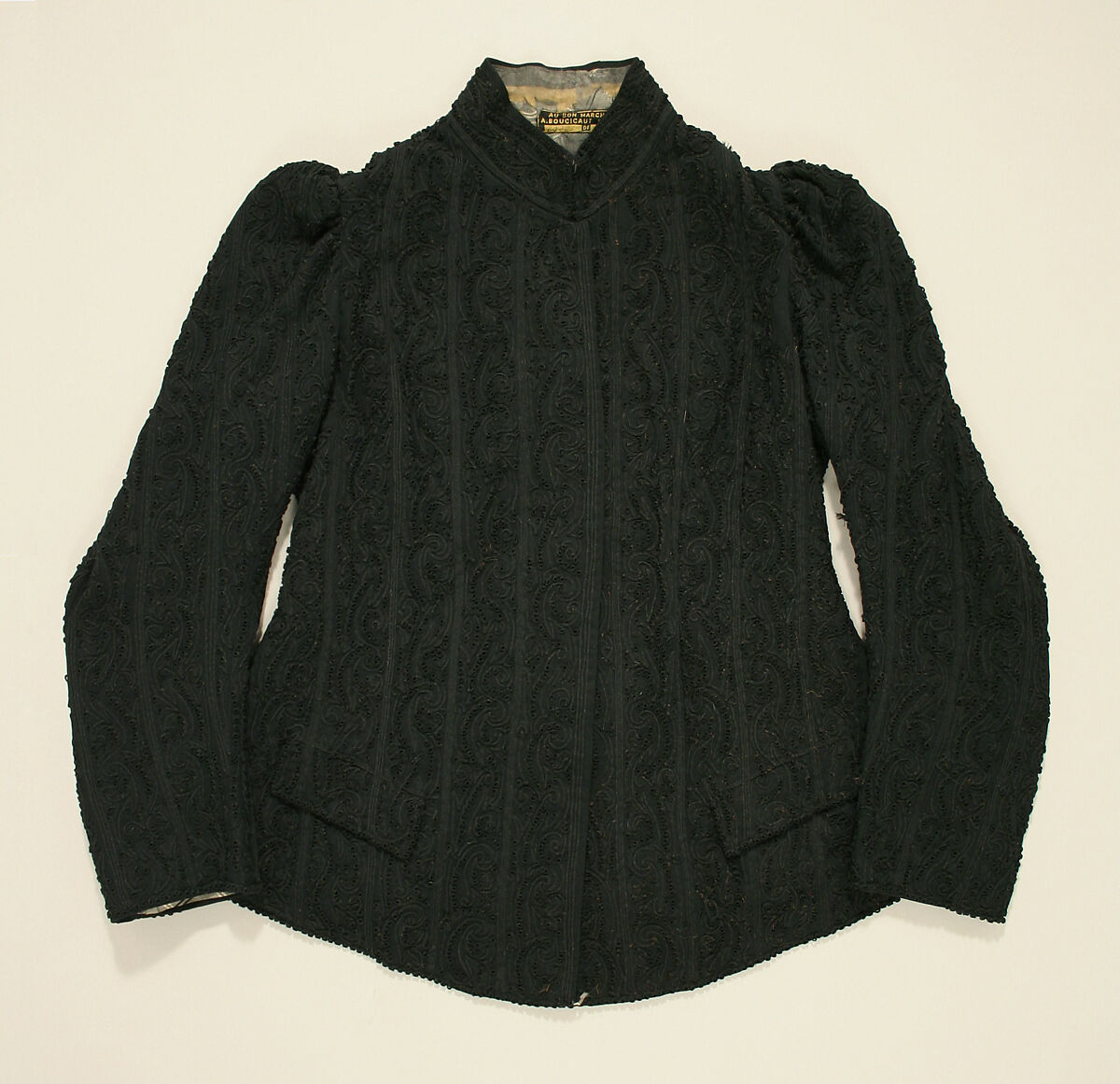 Jacket, Au Bon Marché/Maison A. Boucicaut (French, founded ca. 1852), wool, silk, French 