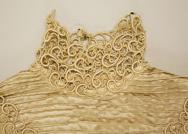 Wedding dress, silk, British