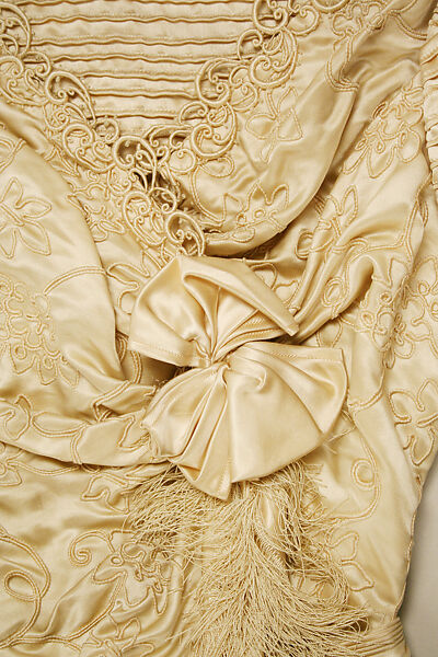 Wedding dress, silk, British