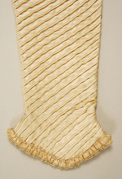 Wedding dress, silk, British