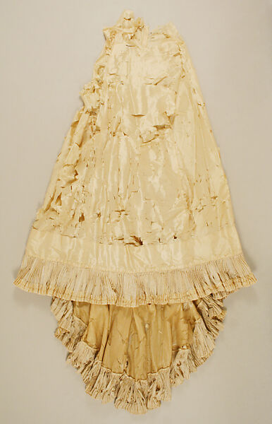 Wedding dress, silk, British