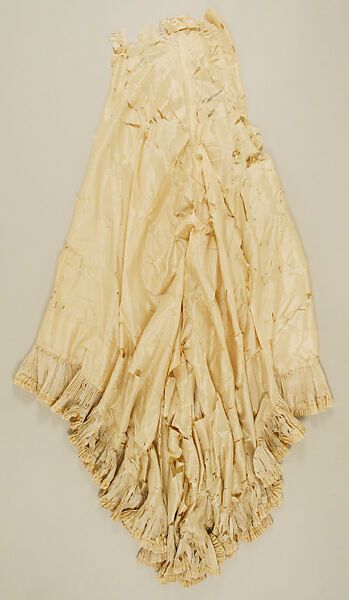Wedding dress, silk, British