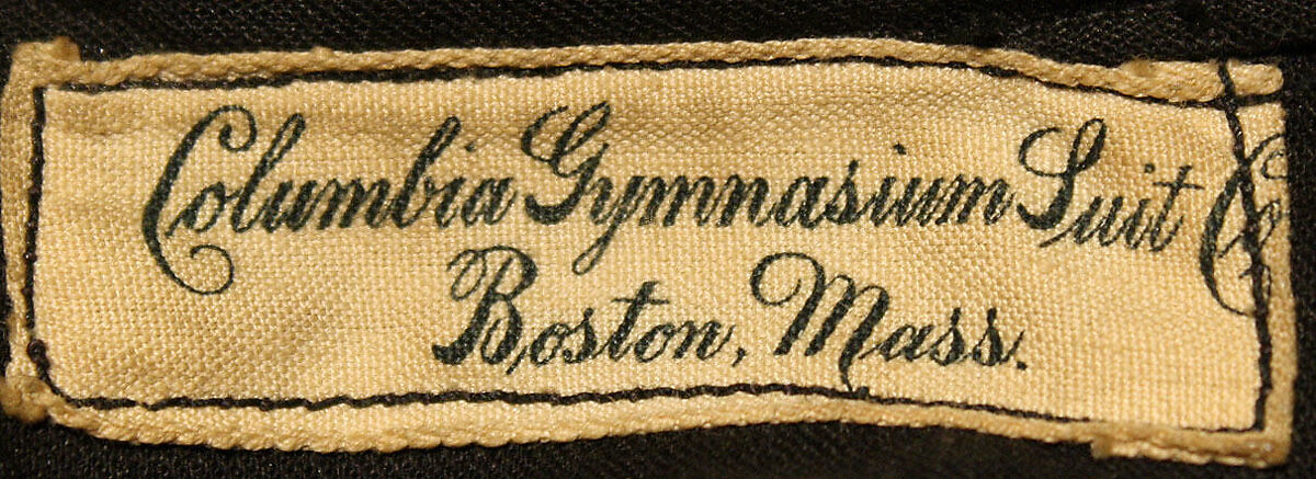 Gym suit, Columbia Gymnasium Suit Co. (American), cotton, American