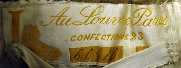 Coat, Au Louvre (French), wool, silk, French