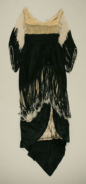 Evening dress, silk, American 