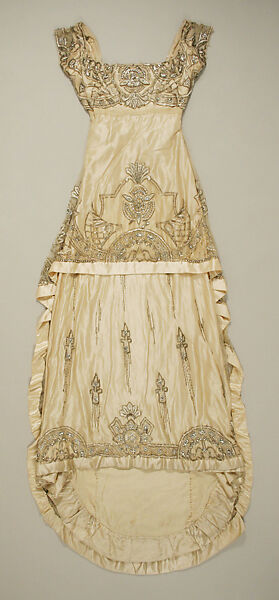 Evening dress, Weeks (French), silk, glass, metallic, French 